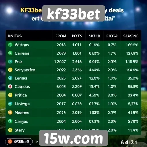 Tendências de apostas em sites como kf33bet